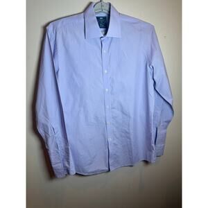 Hawes & Curtis St. James Slim Fit Dress Shirt 16.5 34 Lavender100% Luxury Cotton
